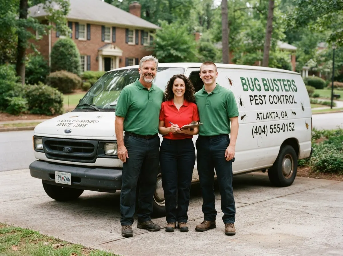 The Peachtree Falcon Pest Control team, pest control service in Atlanta, GA